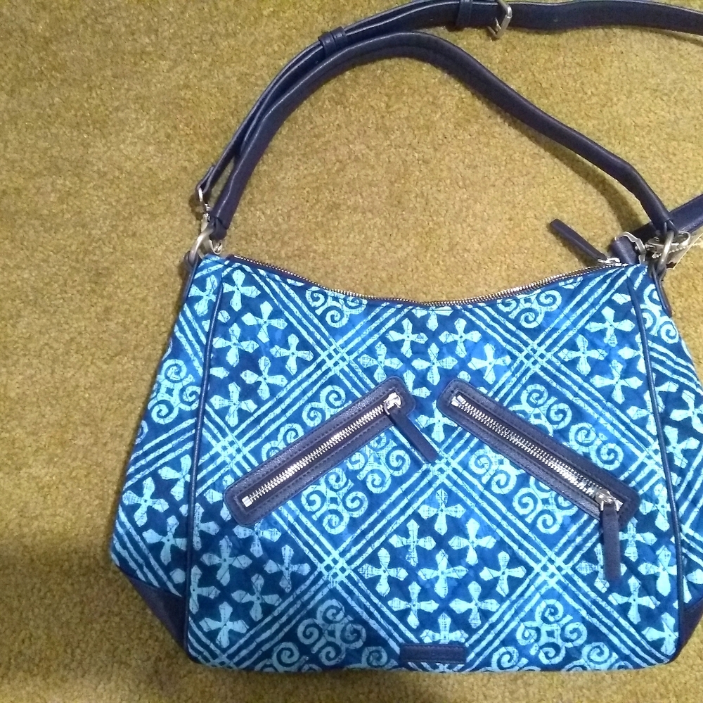 NWT Vera Bradley Vivian hobo Cuban tiles pattern b